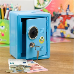 Jolly kulcsos kék perselyszéf