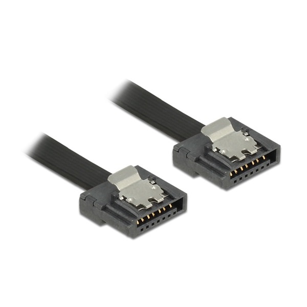 Delock 83843 1m 6Gb/s flexi fekete SATA kábel