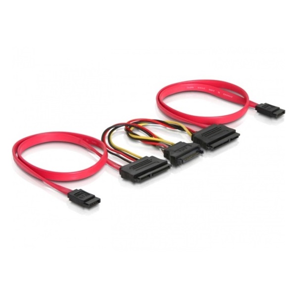 Delock 84356 2db HDD-hez SATA átalakító kábel