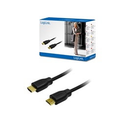 LogiLink CH0036 1,5m fekete 2x HDMI apa 1.4 kábel