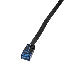 LogiLink CP0132B 0,25m fekete Cat5e lapos patch kábel