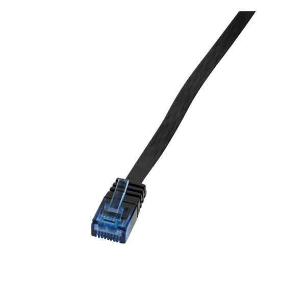 LogiLink CP0134B 1m fekete Cat5e lapos patch kábel