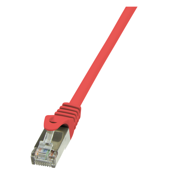 LogiLink CP1024S 0,5m piros Cat5e F/UTP patch kábel