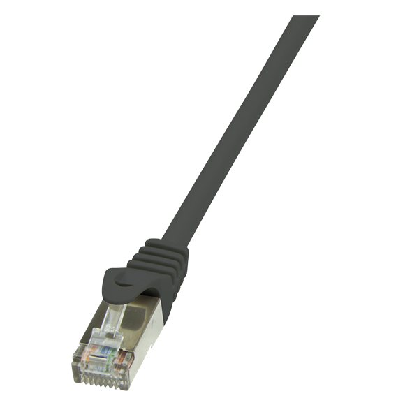 LogiLink CP2013S 0,25m fekete F/UTP Cat6 EconLine patch kábel