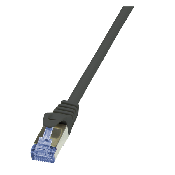 LogiLink CQ3023S 0,5m fekete Cat6A S/FTP lapos patch kábel