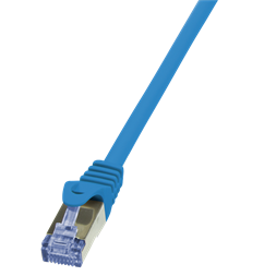 LogiLink CQ3026S 0,5m kék Cat6A S/FTP lapos patch kábel