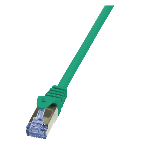 LogiLink CQ3035S 1m zöld Cat6A S/FTP lapos patch kábel