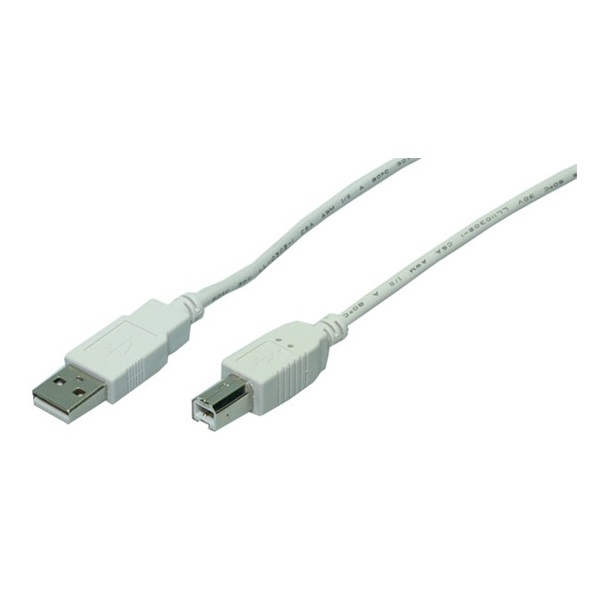 LogiLink CU0007 2m szürke 2x apa USB A-B kábel
