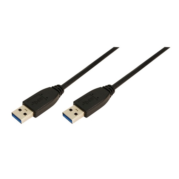 LogiLink CU0039 2m fekete USB 3.0 A - A kábel