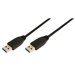 LogiLink CU0040 3m fekete USB 3.0 A - A kábel