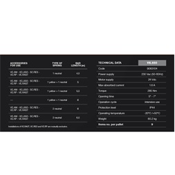 KIT-VE650 BENINCA 6,5 méteres karral sorompó szett