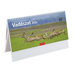 Kalendart 2026 T054 Vadászat álló papír asztali naptár