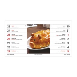 Kalendart 2026 T058 Ételreceptek álló asztali naptár