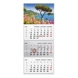 Kalendart 2026 T074 3 tömb Táj mintás speditőrnaptár