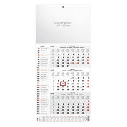 Kalendart 2026 T077 3 havi fej nélkül speditőrnaptár