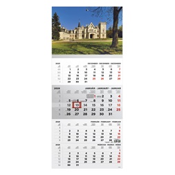 Kalendart 2026 T079 4 havi Kastély mintás speditőrnaptár