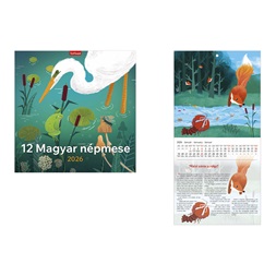 Kalendart 2026 T098 12 magyar népmese falinaptár