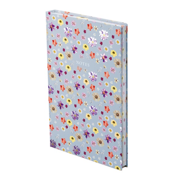 Kalendart 404 Notes found C167N A5 Flowers Blue élfestett jegyzetfüzet