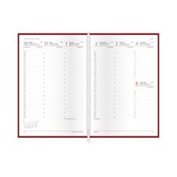 Kalendart Economic 2026 E011 B5 heti beosztású bordó határidőnapló