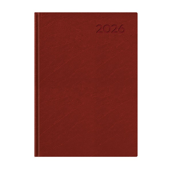 Kalendart Economic 2026 E011 B5 heti beosztású bordó határidőnapló