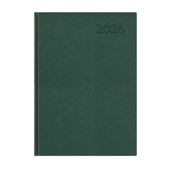 Kalendart Economic 2026 E021 A5 napi beosztású zöld határidőnapló