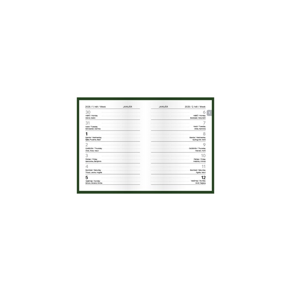 Kalendart Economic 2026 E031 kék heti beosztású mini zsebnaptár