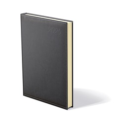 Kalendart Image 2026 I021 A5 napi beosztású fekete határidőnapló