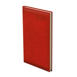 Kalendart Image 2026 I035 piros heti beosztású álló zsebnaptár