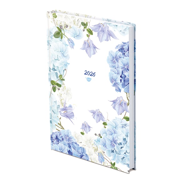 Kalendart Joy 2026 J011 B5 Hortenzia heti beosztású határidőnapló