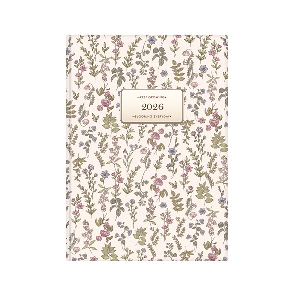 Kalendart Joy 2026 J011 B5 Kis virág heti beosztású határidőnapló