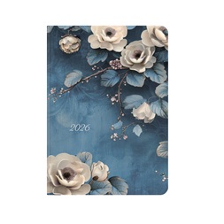 Kalendart Joy 2026 J022 B6 Fehér Rózsa napi beosztású határidőnapló