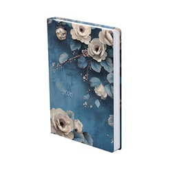 Kalendart Joy 2026 J022 B6 Fehér Rózsa napi beosztású határidőnapló