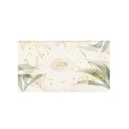 Kalendart Joy 2026 J030 Levelek heti beosztású fekvő zsebnaptár