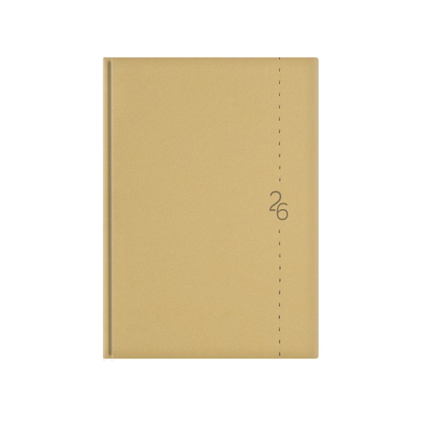 Kalendart Linea 2026 L015 A5 heti beosztású bézs határidőnapló