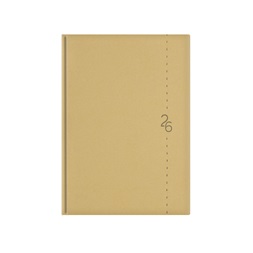 Kalendart Linea 2026 L015 A5 heti beosztású bézs határidőnapló