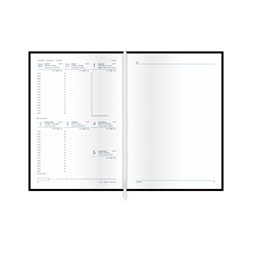 Kalendart Linea 2026 L015 A5 heti beosztású kék határidőnapló