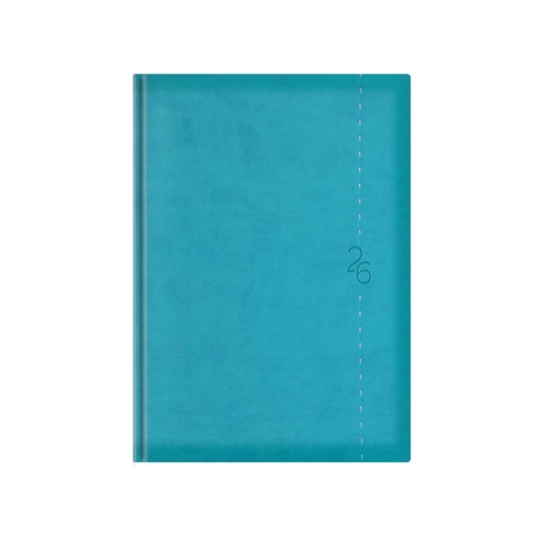 Kalendart Linea 2026 L015 A5 heti beosztású türkiz határidőnapló