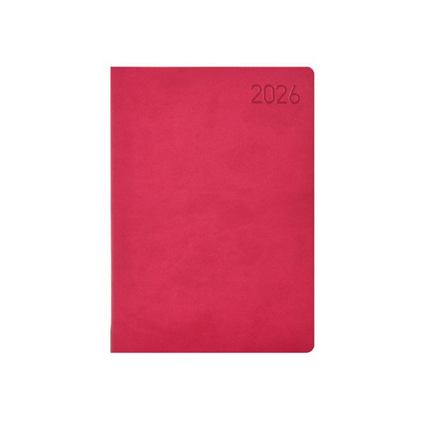 Kalendart Madeira 2026 M012 B6 heti beosztású rózsa-lila határidőnapló