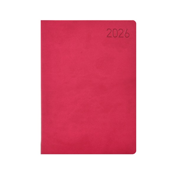 Kalendart Madeira 2026 M021 A5 napi beosztású rózsa-lila határidőnapló