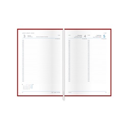 Kalendart Nero 2026 N021 A5 napi beosztású fekete-zöld határidőnapló