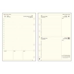 Kalendart Saturnus L312 napi beosztású gyűrűs betétlap csomag