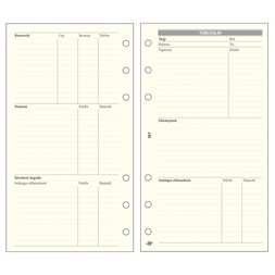 Kalendart Saturnus L367 tárgyalástervező gyűrűs naptár kiegészítő