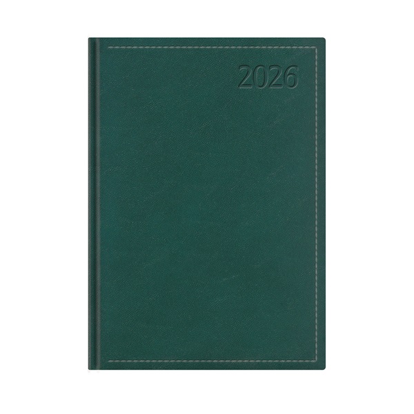 Kalendart Traditional 2026 T011 B5 heti beosztású zöld határidőnapló