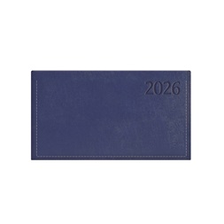 Kalendart Traditional 2026 T030 kék heti beosztású fekvő zsebnaptár