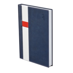 Kalendart Vario 2026 V021 A5 napi beosztású kék-fehér határidőnapló