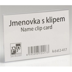 Karton P+P 50 db-os fekvő átlátszó kombinált névkitűző