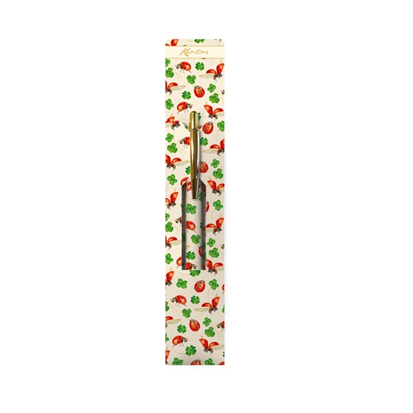 Kartos Ladybugs 1 db mintás kartontokos golyóstoll