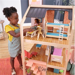 KidKraft Boho Naturals stílusos babaház