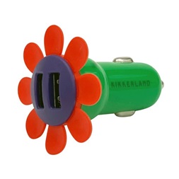 Kikkerland US215-EU 2xUSB virág formájú autós töltő