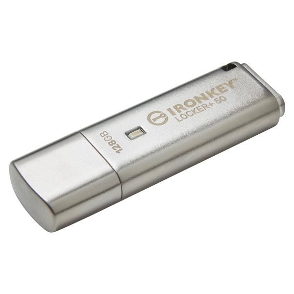 Kingston 128GB USB3.2 Gen1 A IronKey Locker+ 50 (IKLP50/128GB) Flash Drive
